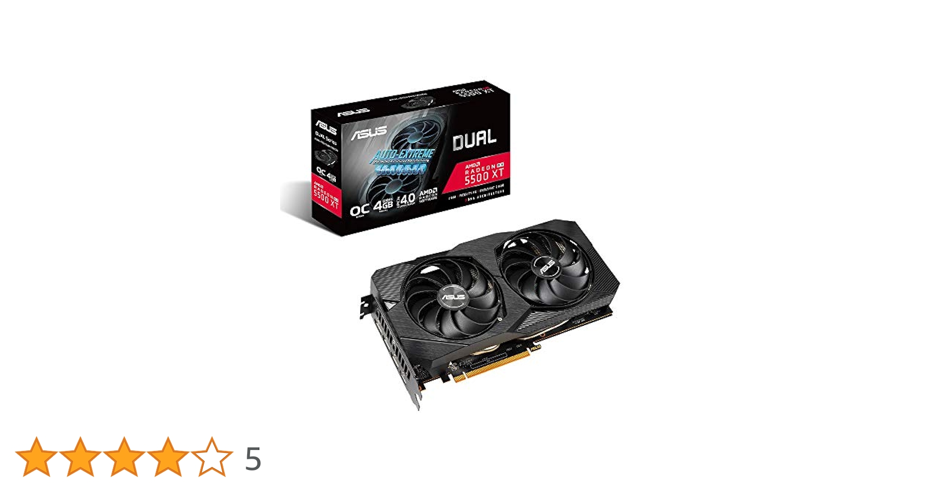Amazon.co.jp: ASUS AMD RX 5500 XT Powered Dual Fan Model 4G