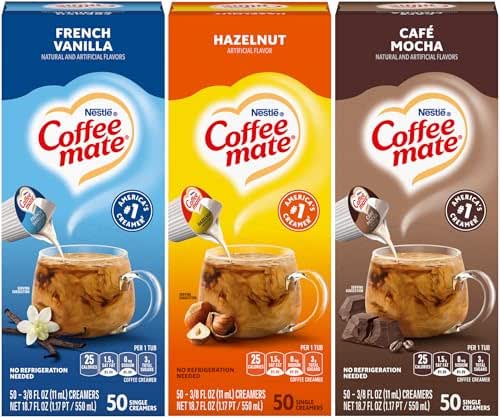 Nestle Coffee mate Liquid Coffee Creamer Singles Variety, 1 of