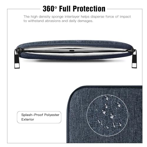 TiMOVO 8-9 Inch Tablet Sleeve Case for New iPad Mini 7/6/5/4/3/2/1, Portable Protective Bag with Pockets, Space Gray - Image 3