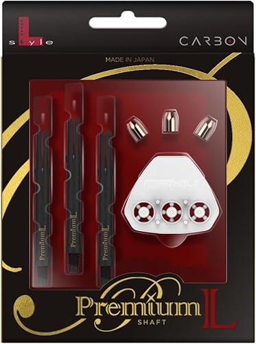 Miniatura 20 de Ejes de dardos de carbono – Bloqueado y silencioso (giratorio) – 9 tamaños – para dardos de punta suave y punta de acero – Ligero, duradero, grado