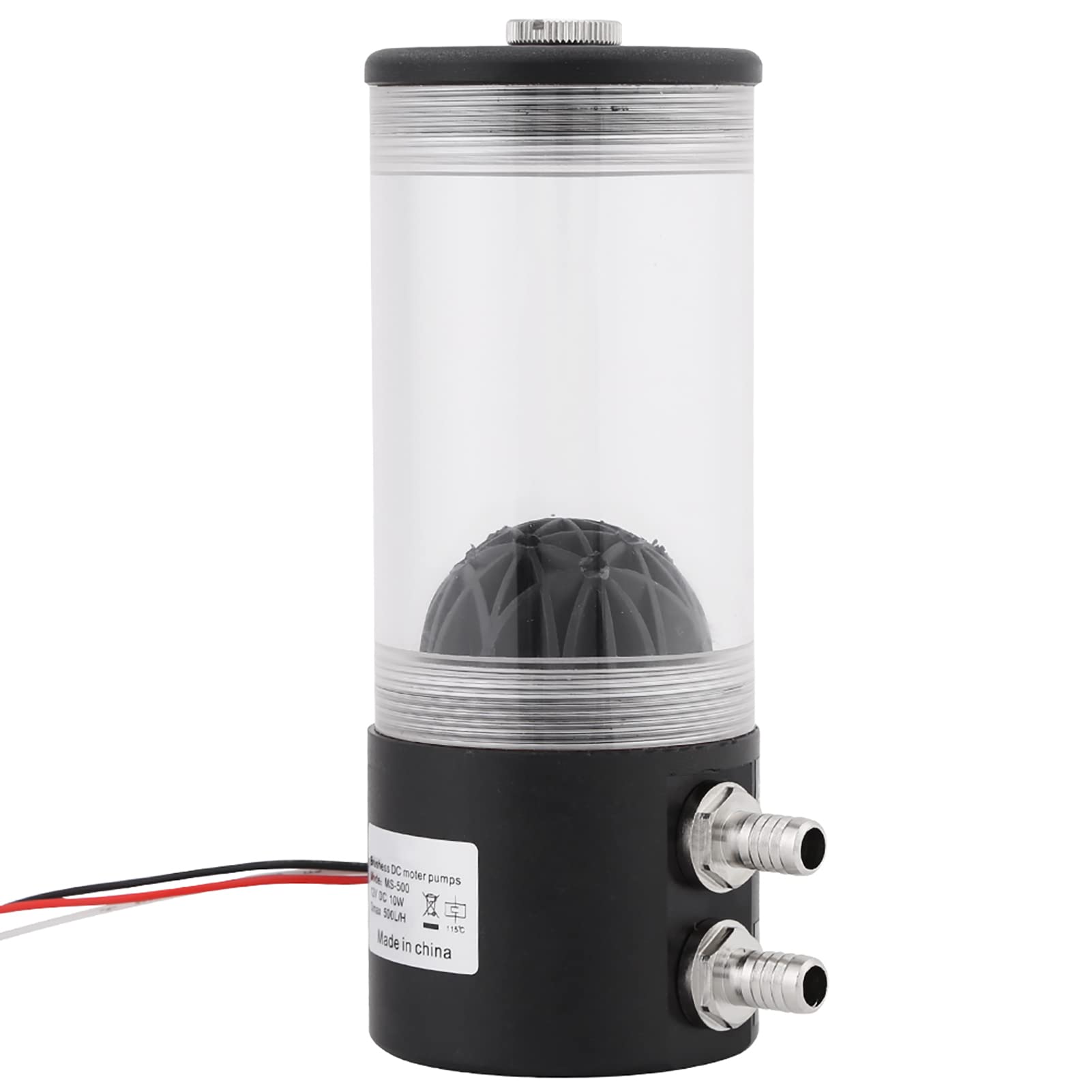 Oumefar Tanque de Bomba de Agua de Refrigeración Líquida para PC, Enfriador Silencioso de CO2 para CPU de 12V CC, Fácil de Instalar y Limpiar, Ideal para Jugadores y Overclockers