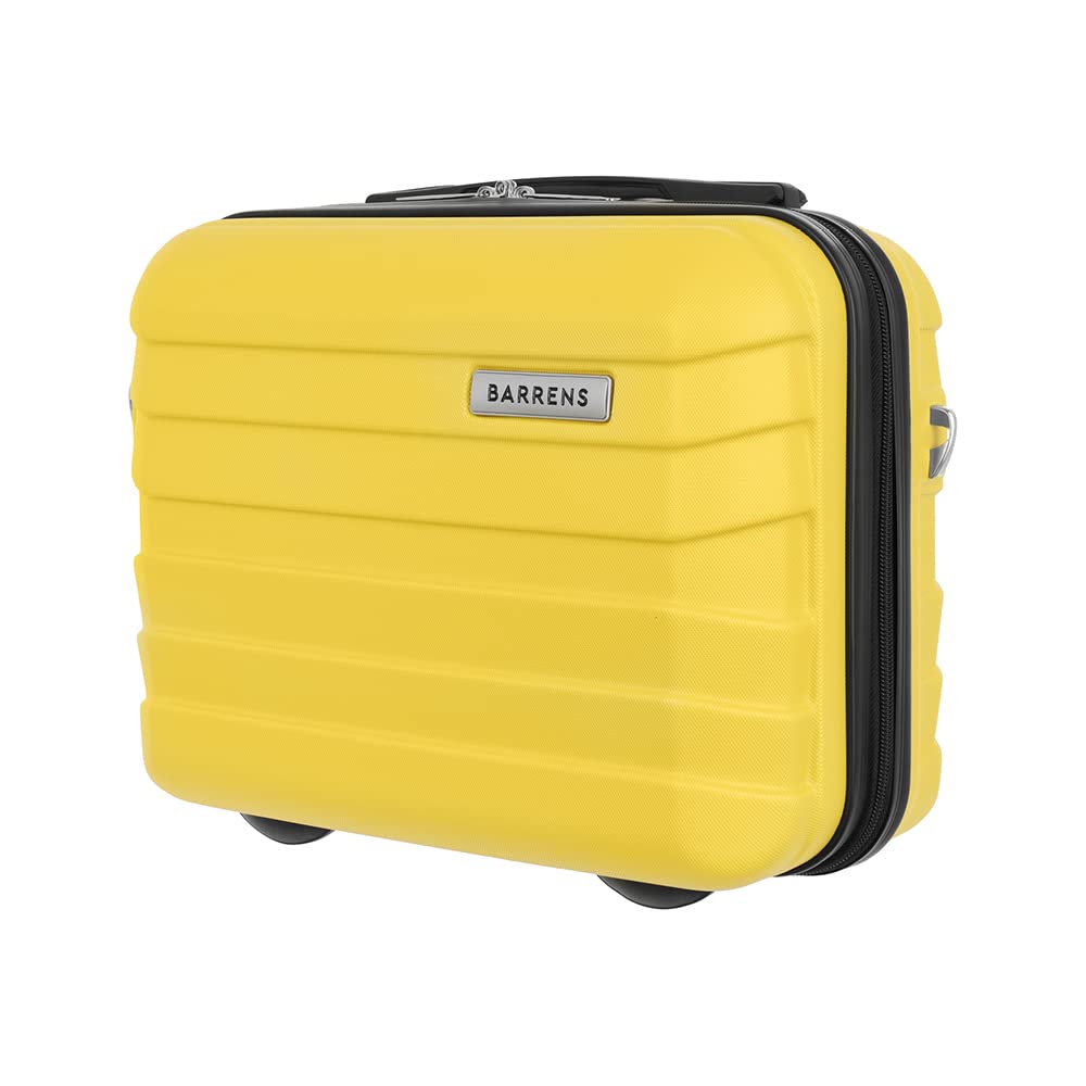 BARRENS Kosmetiktasche | Reiseetui mit Griff zum Handgepäck | Gelb