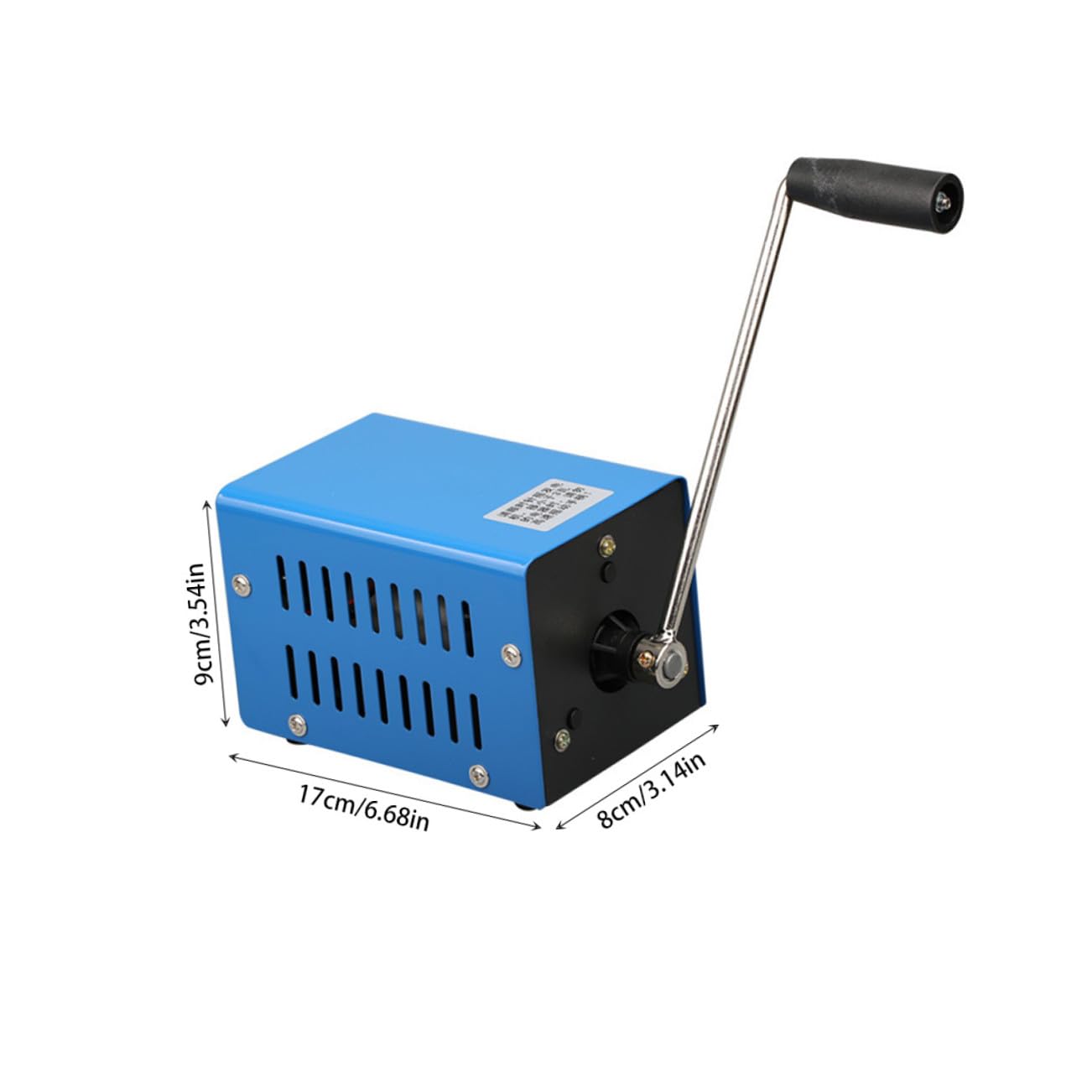 Gadpiparty Generatore a Manovella Portatile USB per Esterni, Caricabatterie Manuale Regolabile Dissipazione Calore, Leggero e Compatto per Campeggio e Emergenze