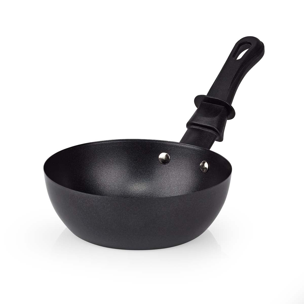 NEDIS FCRA310FBK6 set wok da tavola – per 6 persone – con mini wok e spatole – regolazione della temperatura – rivestimento antiaderente – design rettangolare – nero