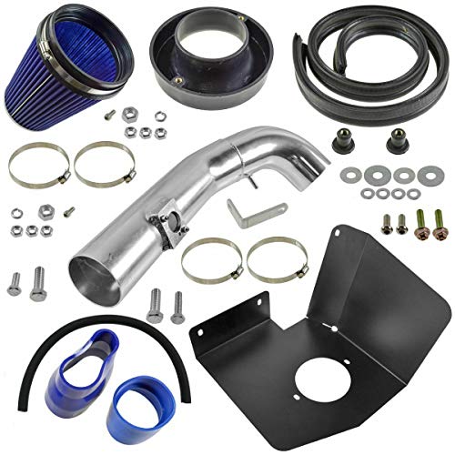 Performance Cold Air Intake CAI w Blue Air Filter Compatible with Silverado Sierra Tahoe V8