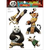 DreamWorks Kung Fu Panda Decals - Set of 4 Vinyl Stickers Po, Tigress, Master Shifu, Monkey for Car Laptop Computer Kids Water Bottle Outdoor Waterproof