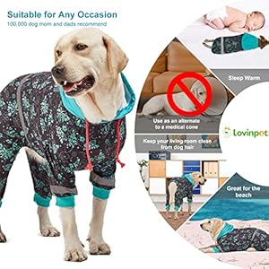 Lovinpet Large Breed Dog Onesie Pajamas  Uv  Wound Care Dog Anxiety Relief Dog Jammies Reflective Stripe Butterflies and Rings Blackgreen Print Post Surgery Pet Pjsxl  Cucciolini Doodles Lovinpet large breed dog onesie pajamas  uv  wound care dog anxiety relief dog jammies reflective stripe butterflies and rings blackgreen print post surgery pet pjsxl   cucciolini doodles