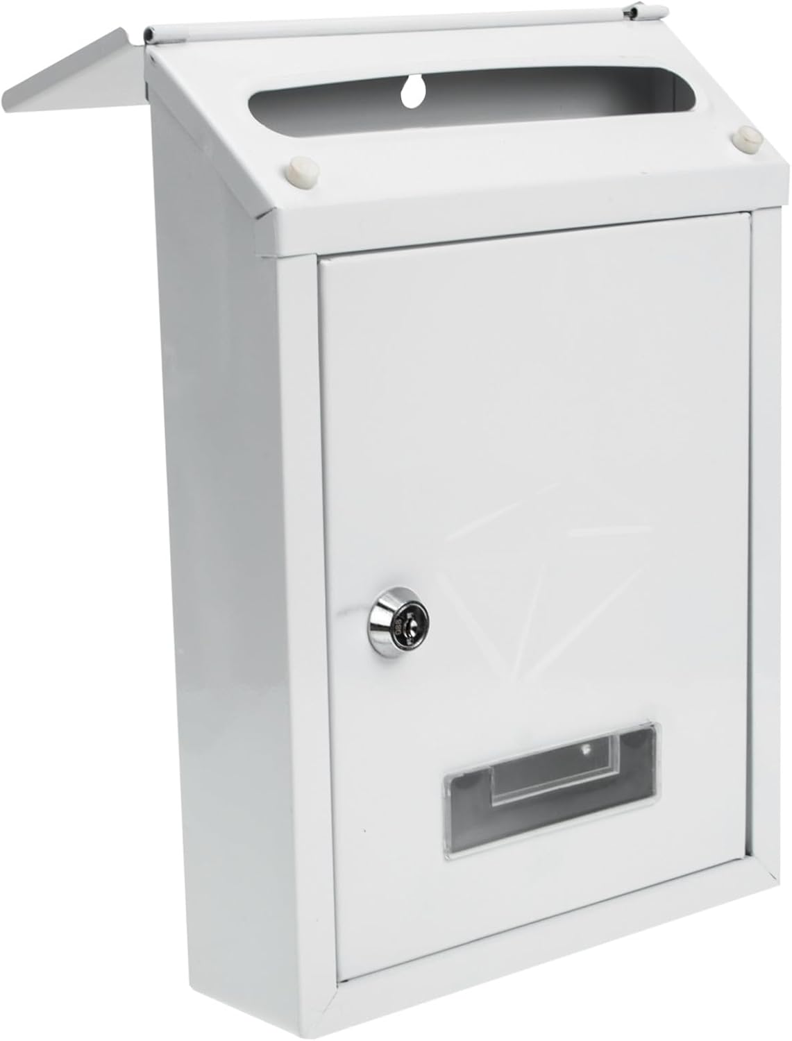 Vintage Locking Wall Mount Mailbox for Villa Weatherproof Outdoor Letter Box with Large Capacity for Letters Newspapers Magazines Retro Style Secure Mail Collection