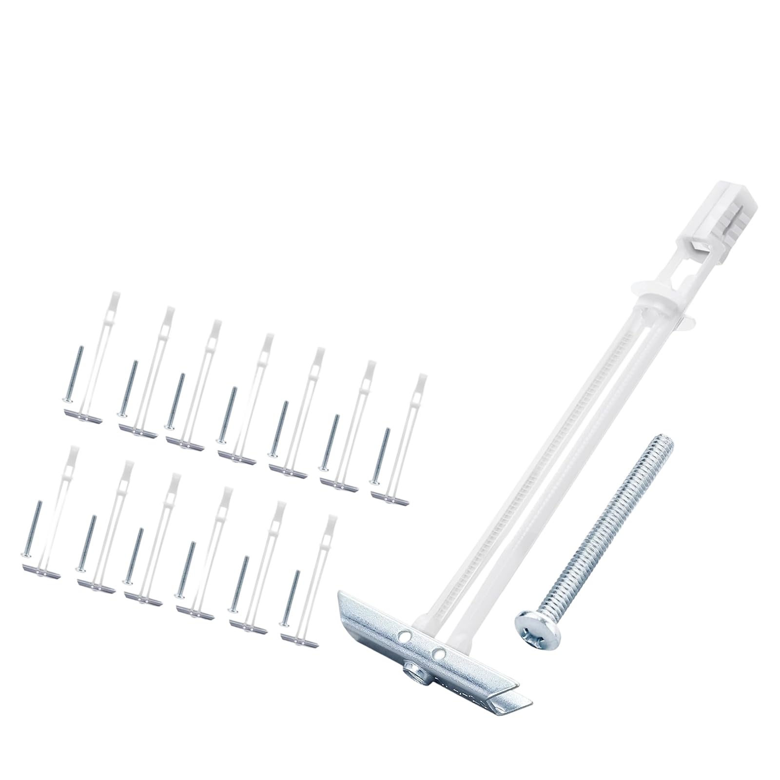 DELEBA Pack of 10 Heavy Duty Drywalls Anchors with 2.5Inch Screws for Secure Wall Mounting and Hanging