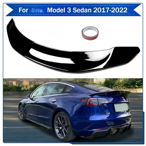 Alerón trasero para Tesla 2017-2022 componente de parachoques trasero de maletero 3 V 2