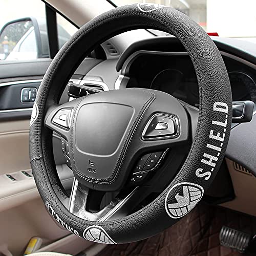 Volant De Voiture Couvercle Microfibre En Cuir Volant De Voiture Spider-man Iron Man Iron Homme Superman Batman Dessin Animé Cover