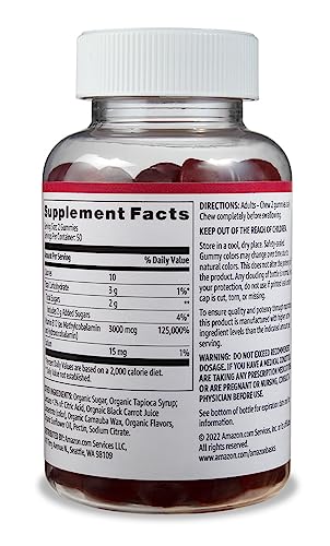 Amazon Basics SMA-89-90-7238 Vitamin B12 3000 Mcg Gummies thumb #1