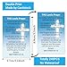 Fankya 240pcs The Lord’s Prayer Card Gospel Tracts Religious Christian Roman Road Salvation Tracts Serenity Holy Catholic Prayer Bible Tracts for Evangelism Church Easter Party (The Lord’s Prayer)