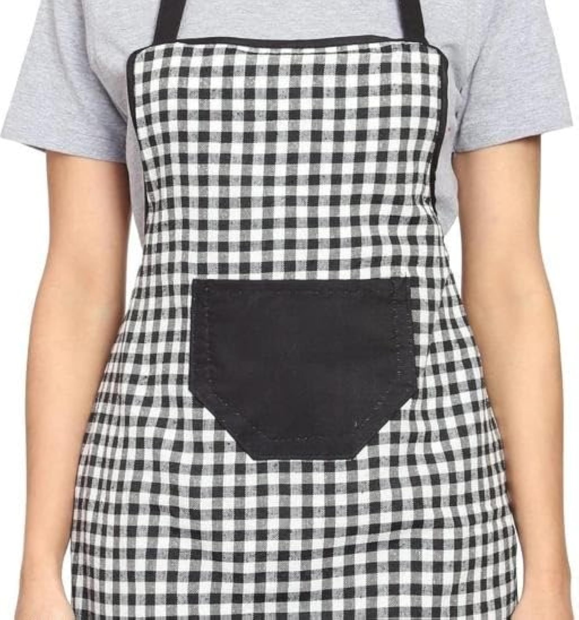 Adjustable Kitchen Apron for Women & Men, Waterproof with Pocket