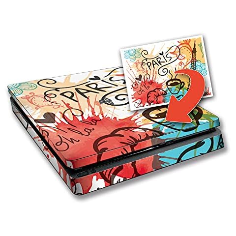 atFolix Personalisierbare Designfolie kompatibel mit Sony Playstation 4 Slim - gestalte deinen Skin Aufkleber im Custom-Konfigurator einfach selbst Cover