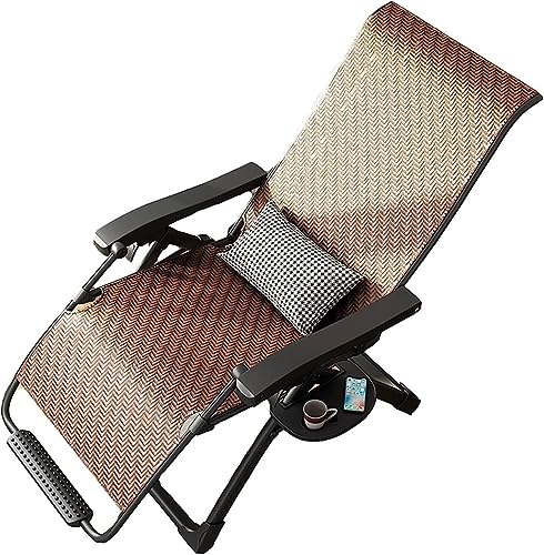 Chaise Longue Rotin Réglable et Table d'Appoint en Osier - 2