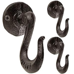 Decorativewallhangersrusticcastironcoathooksvintagekeyholderforfarmhouseentrywayclosetbedroomlivingroompackof3 Urban Country Home Decor Decorative wall hangers rustic cast iron coat hooks vintage key holder for farmhouse entryway closet bedroom living room pack of 3 urban country home decor