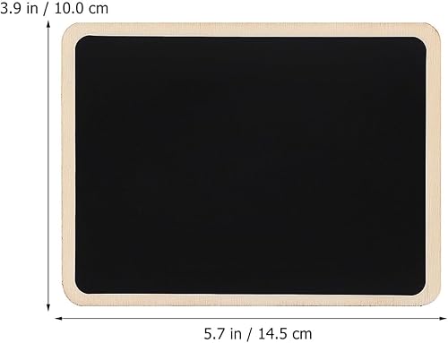 Miniatura 7 de Tofficu 20 letreros de pizarra pequeña con soporte de caballete, pizarra de madera pequeña para fiestas, bufé, bodas, tablón de mensajes, incluye