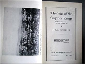 Hardcover The War of The Copper Kings 1935 First edition Book