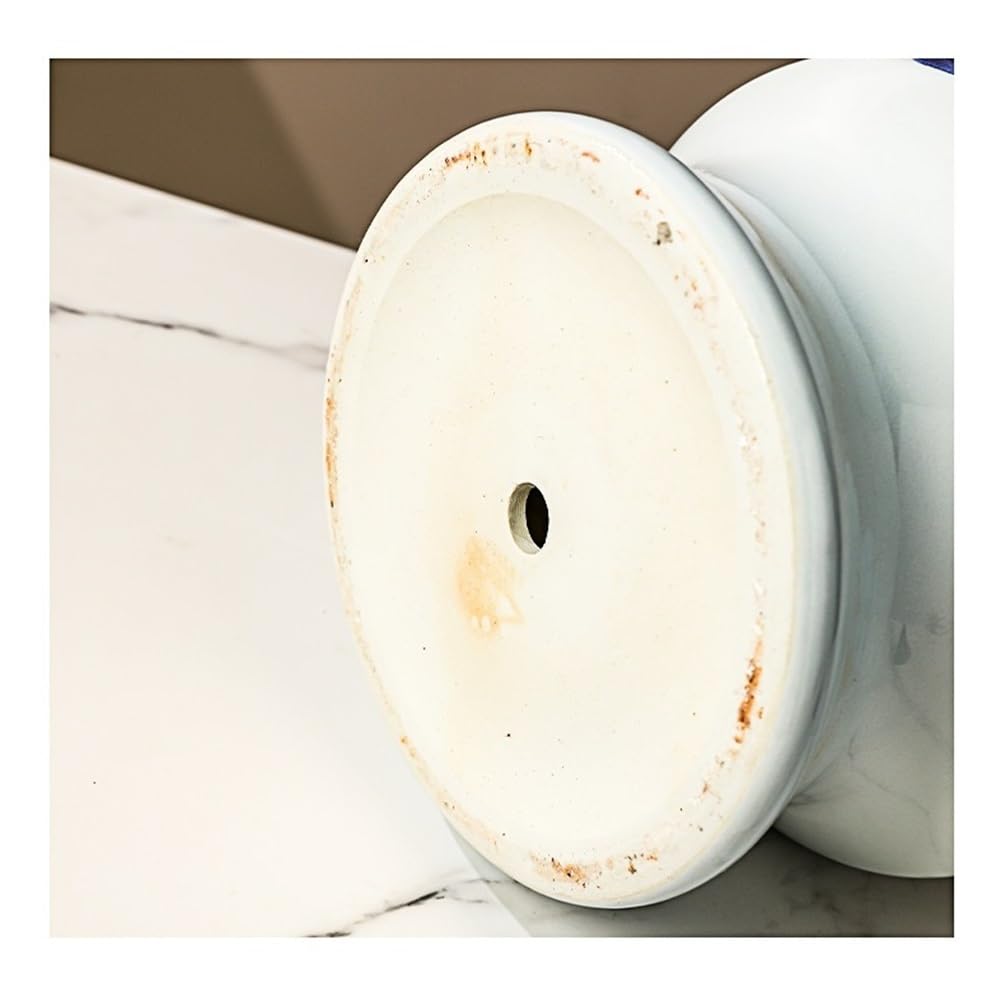 macetas para plantas Doniczka ceramiczna Jingdezhen High Temperature Ceramic Flowerpot z wysokimi nóżkami, niebiesko-biała, ręcznie malowana doniczka dla Domu Ogrodowego
