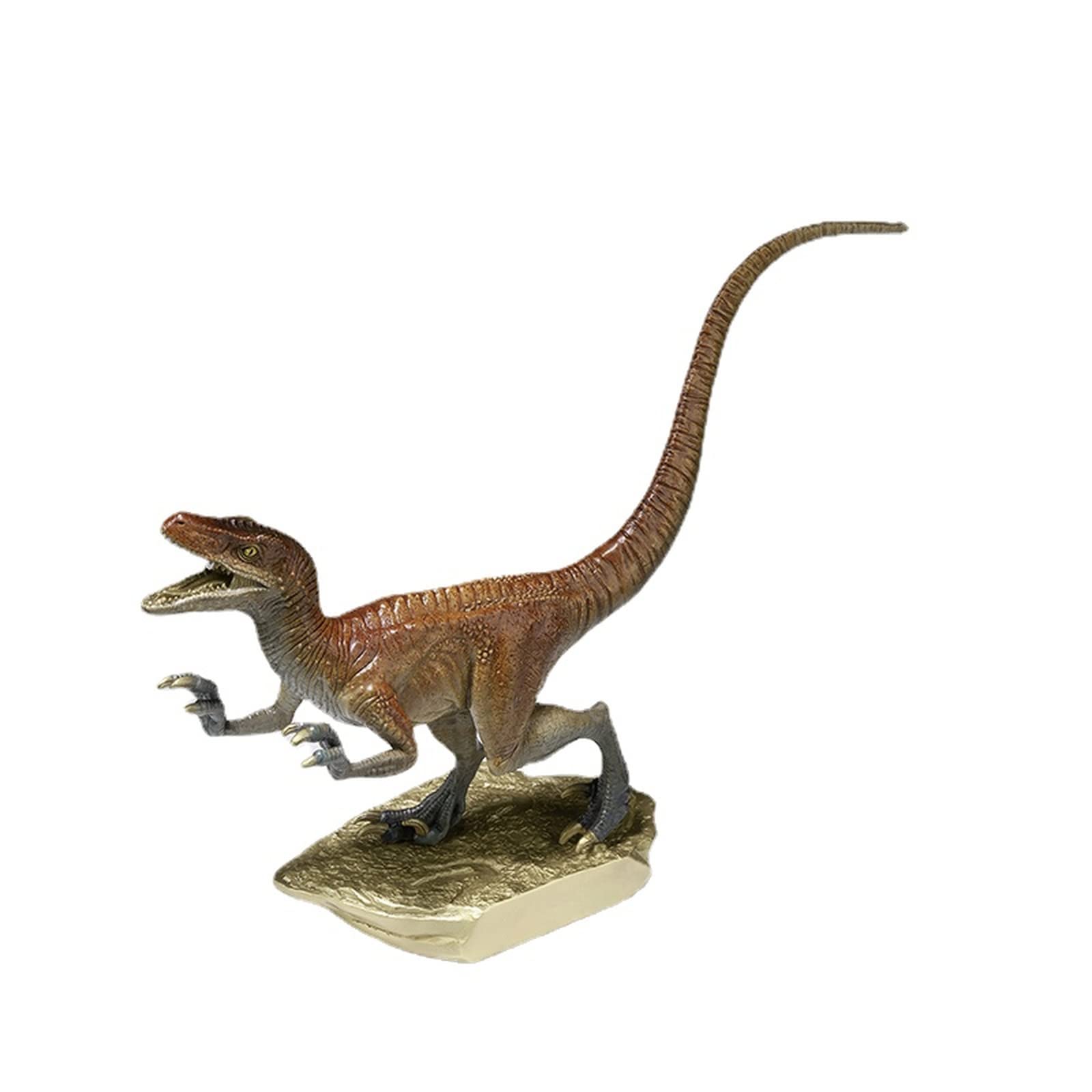 Mosiężna Figurka Stołowa Dinozaura, Posąg Drapieżnego Barbarzyńcy Z Okresu Jurajskiego, Ozdoba Do Gabinetu, Pamiątkowa Kolekcja Brązowych Rzeźb Zwierząt