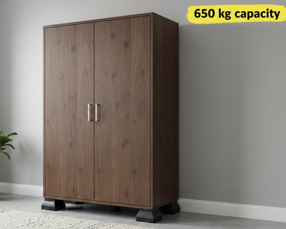 Image of U-MAX 4-Pack Sofa & Bed Leg Lifts, Anti-Slip Base for Stability, Increases Height, Prevents Floor Scratches, Legs Refrigerator Stand (Black, Almari Stand)