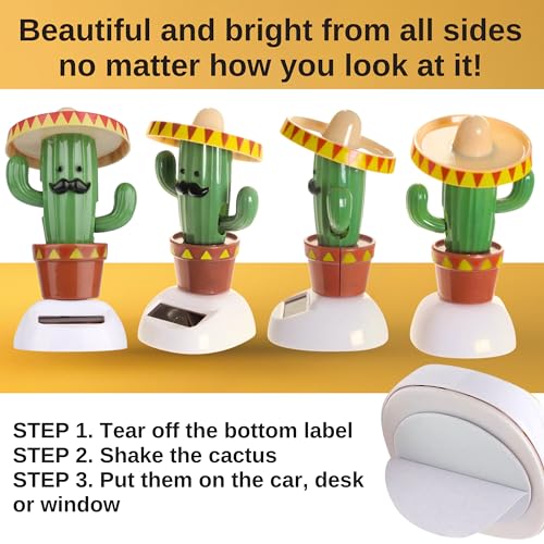 Brinquedo de cacto dançante movido a energia solar – Brinquedos solares animados dançarinos balançan