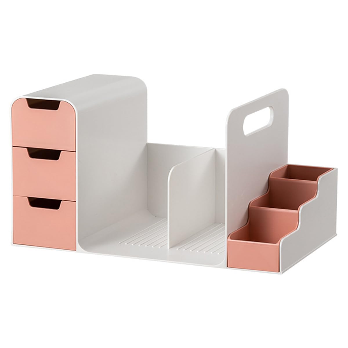 Krevia Plastic Desktop Book Stand Student Dormitory Desk Drawer