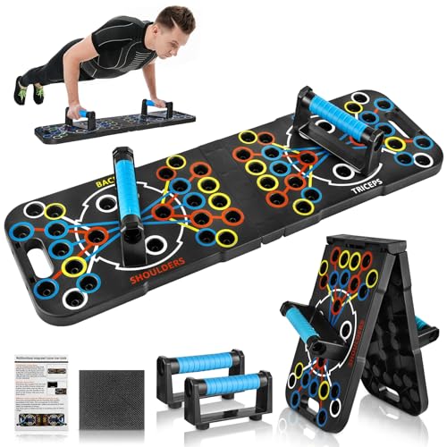 Push Up Board Foldable Adjustable Pushup Bar 56 in 1 Exercise Fitness Workout for Muscle Max Strength Training for Men Women Home Gym Equipment