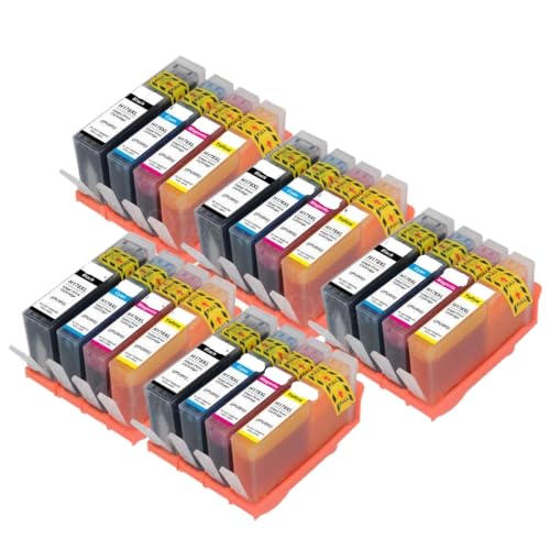 Cartouche 178XL pour HP Deskjet 6510 - Pack de 5 sets parfaits pour le télétravail et l'école