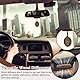 FuxFuis Auto Diffuser für Ätherische Öle Holz Autolüftungsklammer, 2 Aromatherapie Vent Clip + 4 Nachfüllauflagen + 2 Diffusor-Holzspäne, Badezimmer Parfüm Duft Holz Auto Lufterfrischer Vent Diffusor