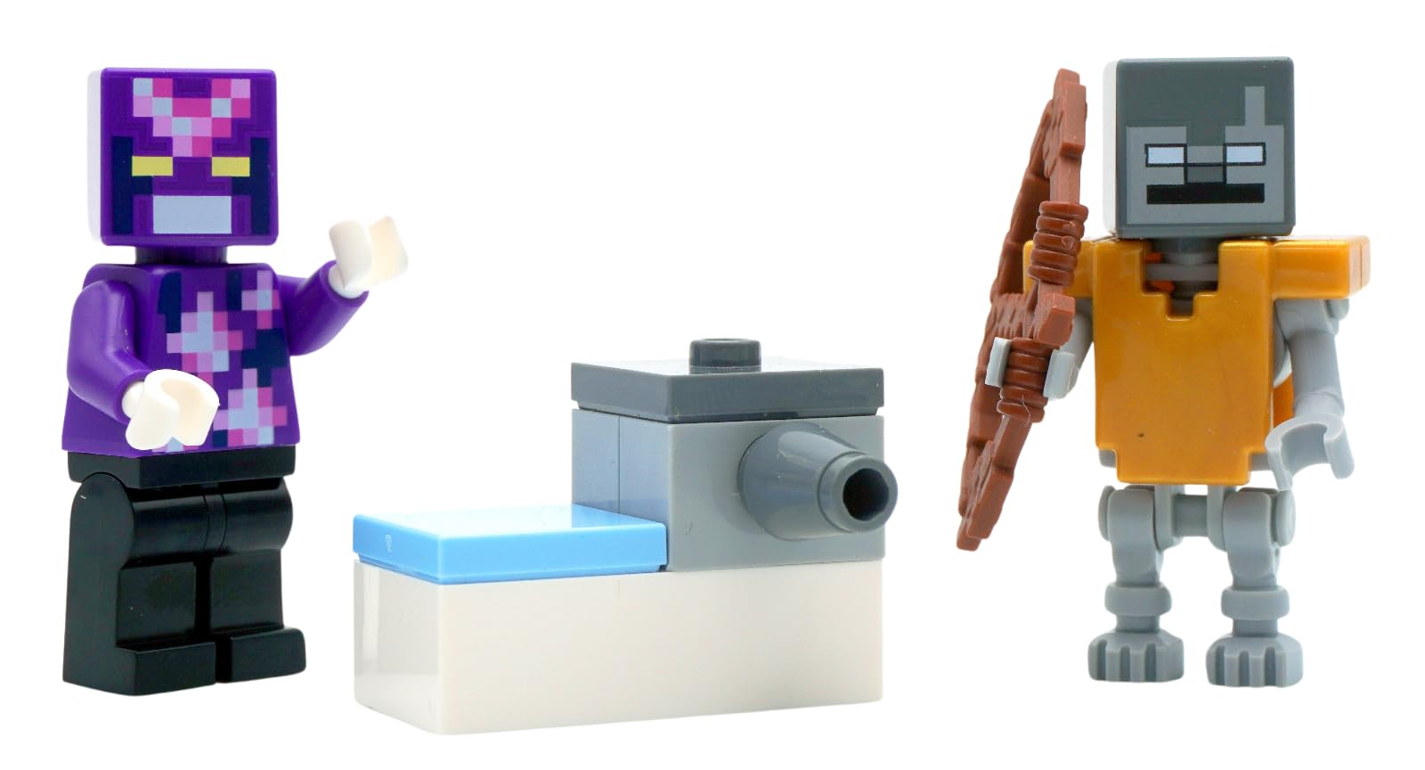 LEGO Minecraft Mini Set Crystal Knight Minifigure with Stray and Shooter, Mehrfarbig - Image 4