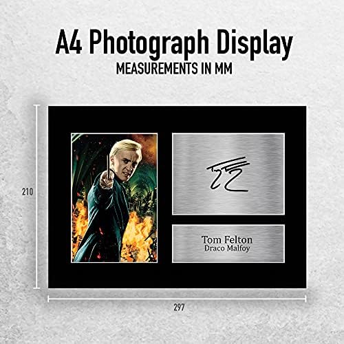 HWC Trading A4 Tom Felton Harry Potter Draco Malfoy Gifts Printed Signed Autograph Picture for Movie Memorabilia Fans