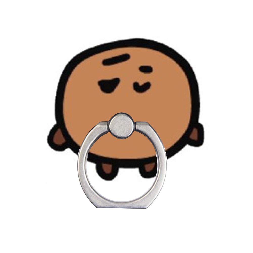 Desktop Cell Phone Stand CAR-TOBBY BTS Phone Stand Holder TATA COOKY RJ SHOOKY Bangtan Boys V Finger Ring New(H05),Colour:H10 (Color : H15)