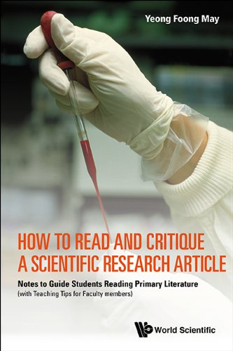  How To Read And Critique A Scientific Research Article: Notes To Guide Students Reading Primary Lite PDF