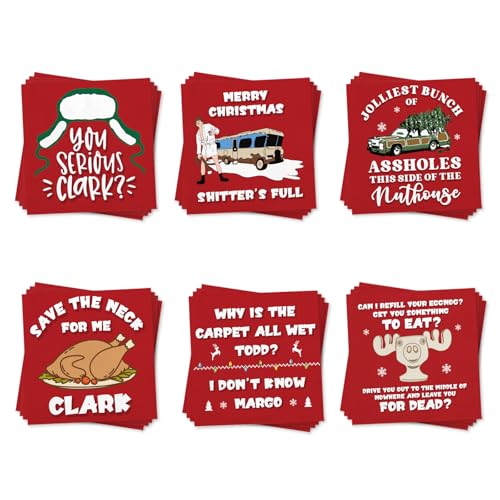 Funny Christmas Cocktail Napkins