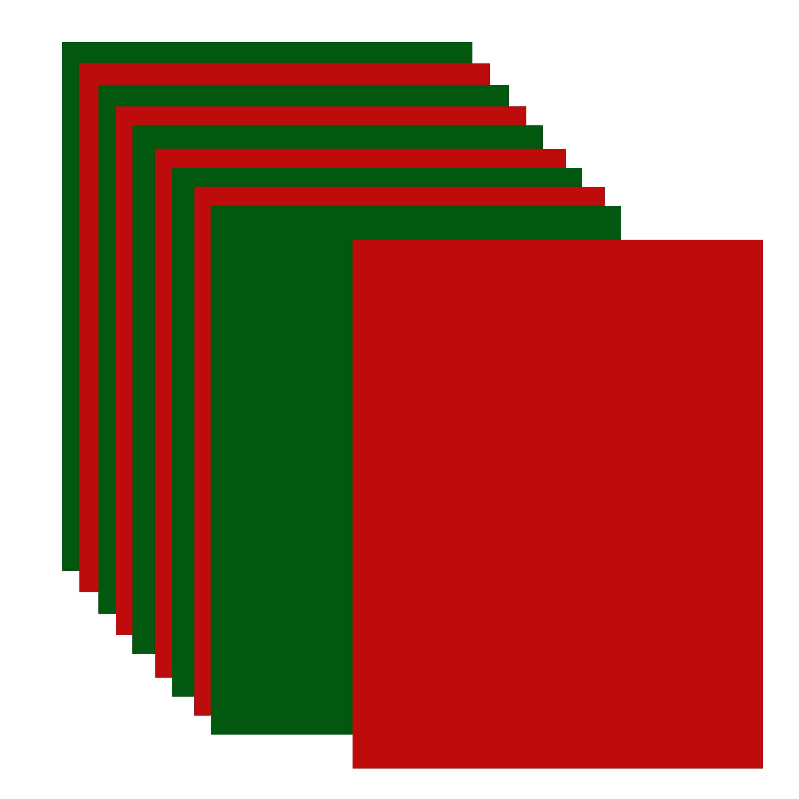 30 Sheets Christmas Colored Cardstock,8.5 x 11 Inches Red and Green Color Card Stock Paper 90lb/250gsm for Festive Decor DIY Greeting Cards Handicraft