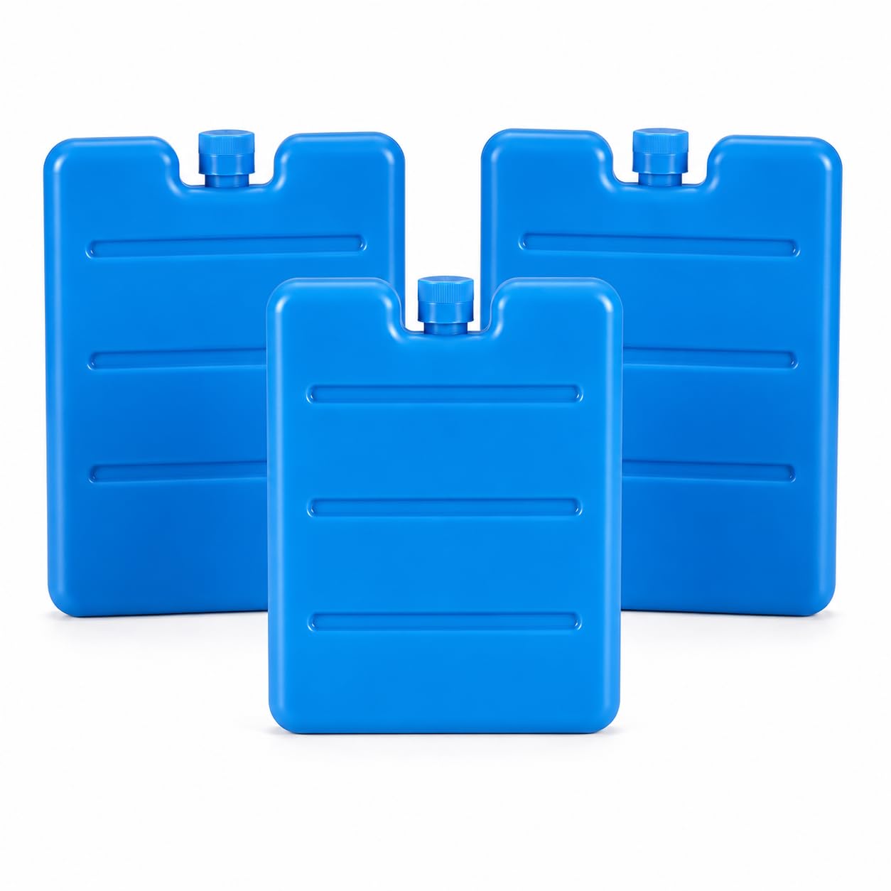 Mr Prime Ltd 3 x Blue Reusable Mini Freezer Blocks – Slim Ice Packs for Lunch Boxes, Cool Bags & Cool Boxes, Long Lasting Reusable Freezer Packs for School, Work, Picnic, Camping & Travel