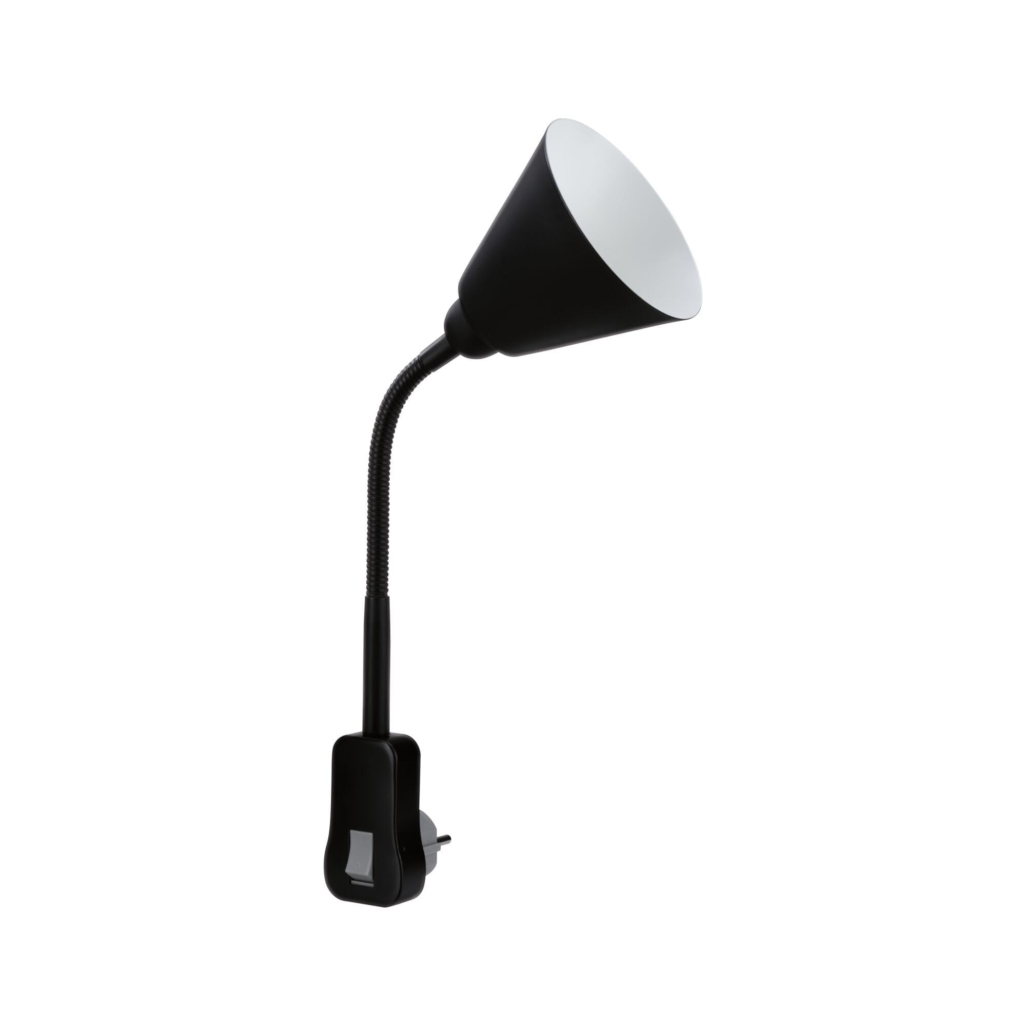 Paulmann Junus Lampe à fiche secteur Avec bras flexible Lampe enfichable Noir