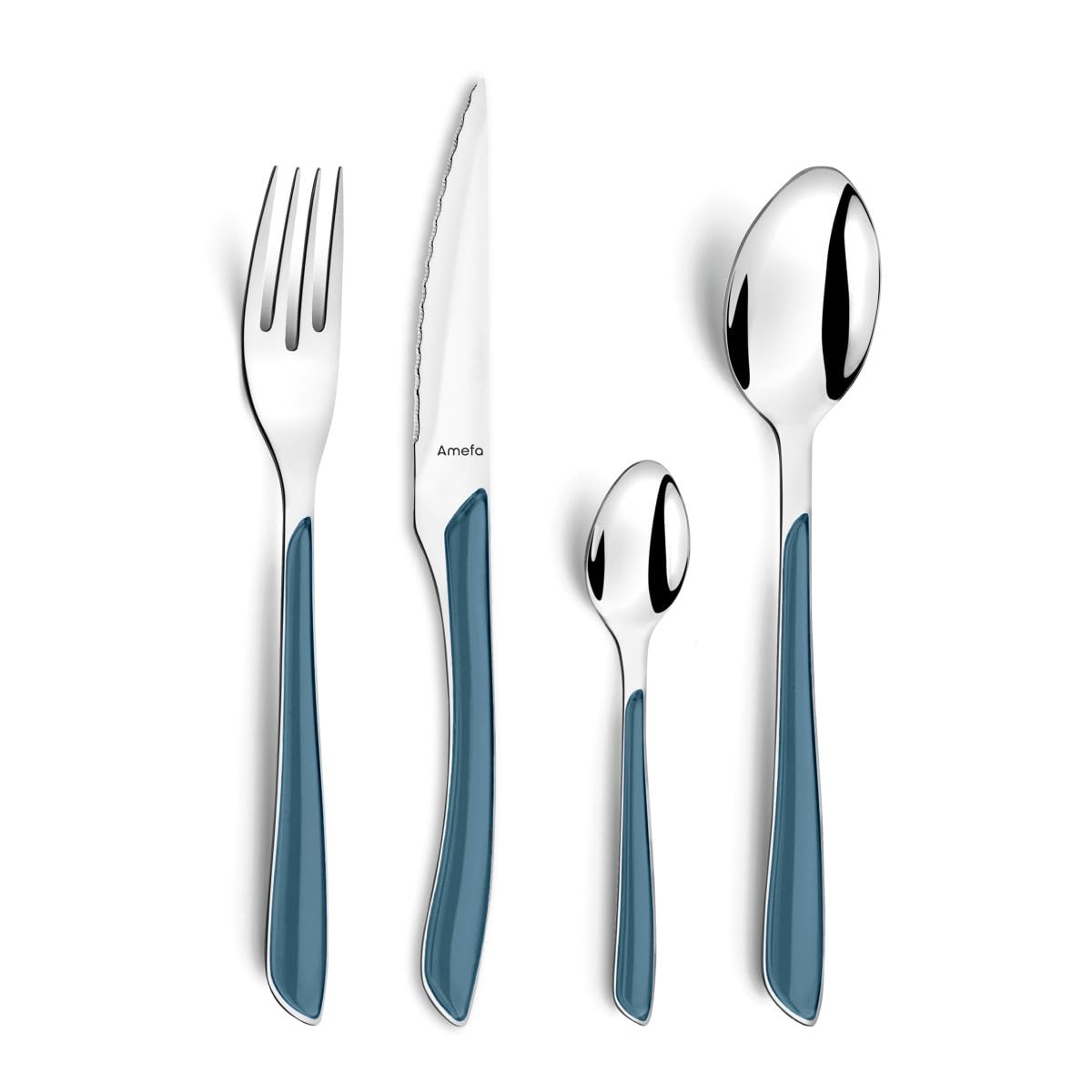 Amefa Eclat 24 Cubiertos Inox Y Mango Abs 2mm Multicolor