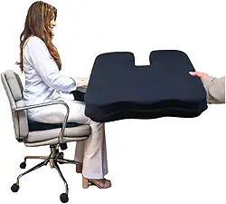 Almofada Cóccix Ortopédica Alivia Dores Cóccix Coluna Lombar Anti Escara Alta densidade