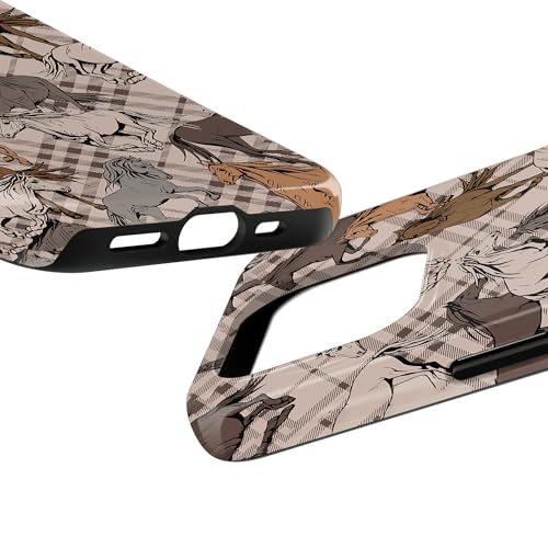 for iPhone 14 Pro Max Case,Galloping Horses,Dual Layer Soft TPU Hard PC Bumper by Generic - Used condition - US$11.33