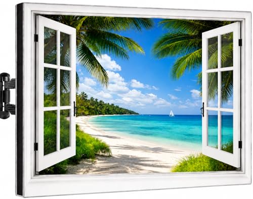Garnetics Outdoor TV Cover 65 Inch Waterproof Weatherproof – Heavy Duty 600D TV Cover for Outside 65, Outdoor TV Enclosure with Bottom & Remote Pocket, Fits 60-65 Inch Flat Screen TV