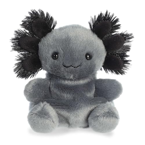 Peluche axolotl Aurora Onyx doudou mignon de poche 5 pouces noir à collectionner