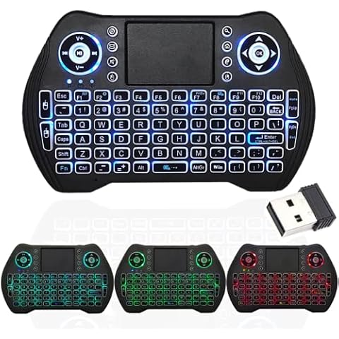 T95 Mini teclado inalámbrico con panel táctil iluminado Cover