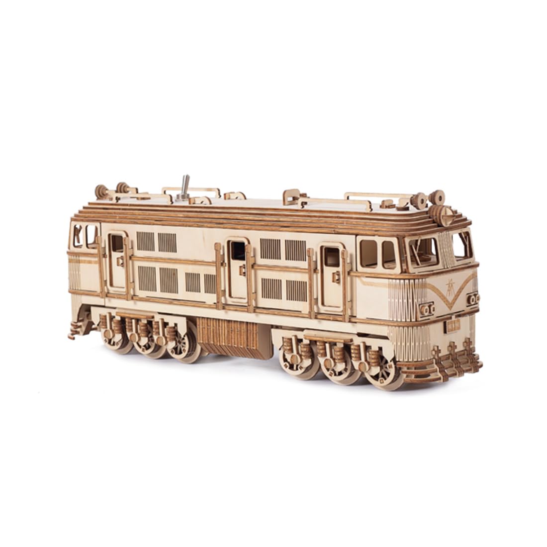 3D Holz Puzzle Zug Modellbausatz, Mechanische Eisenbahn Mit Motorantrieb Und Getriebesystem, 1460 Teile Hobby Dekoration Für Erwachsene Hobbyisten(Dynamischer Basisbausatz)