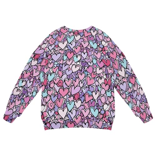 JUNZAN Cartoon Cute Love Hearts Little Boys Sweatshirts Hoodies Long Sleeve Sweatshirts for Boys Athletic 4T2