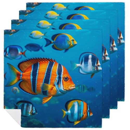 Servilletas de Tela Cuadradas Pack x4 47.5x47.5 cm Floral miniatura 1