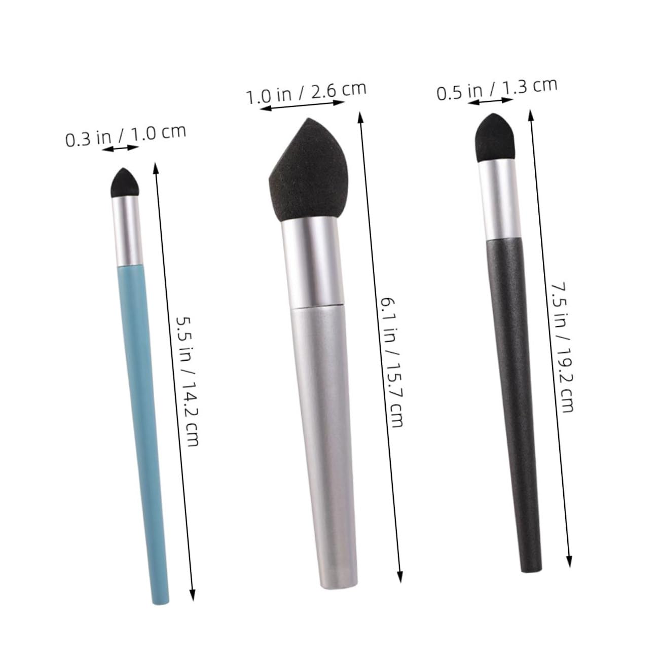 VILLCASE Artists' Sketch Pen Kit 3pcs Blending Sponge Pen Sketch Highlight Wiper for Art School Students Beginners Pros