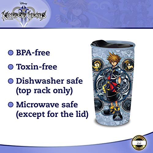 Silver Buffalo Kingdom Hearts Hero Portraits Ceramic Travel Mug With Lid,10-Ounces #TOP4